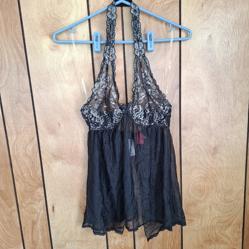 La SENZA Black Lace Chemise